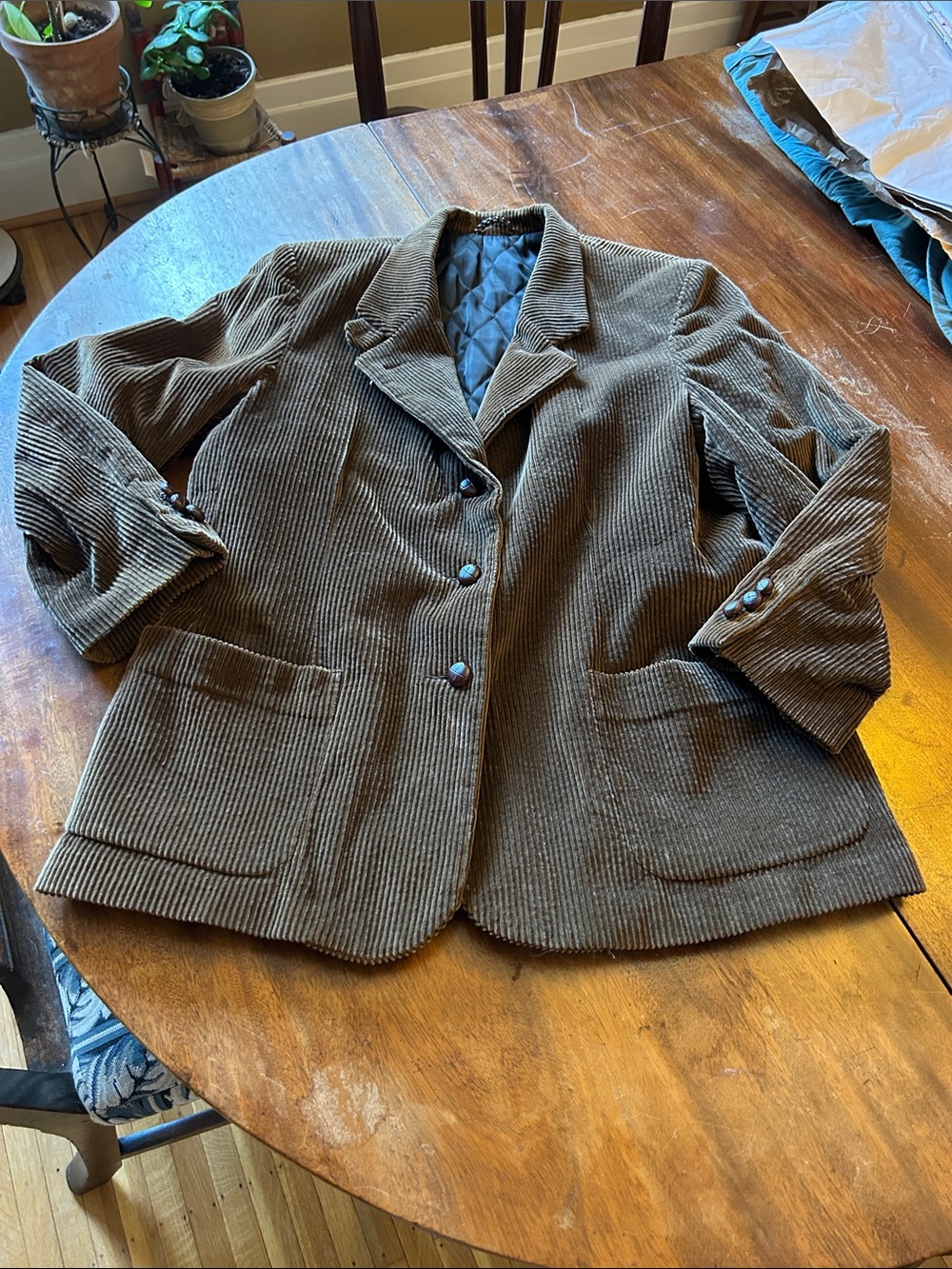 L.L. Bean Brown Corduroy Blazer Jacket
